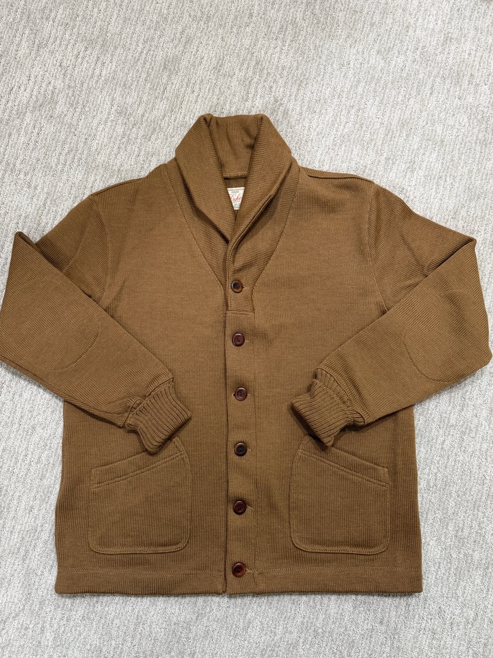 Dehen for Weathered Fig Shawl Collar Cardigan Sweater